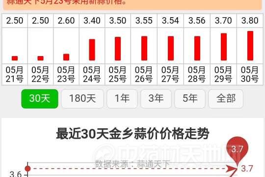 金乡县大蒜行情